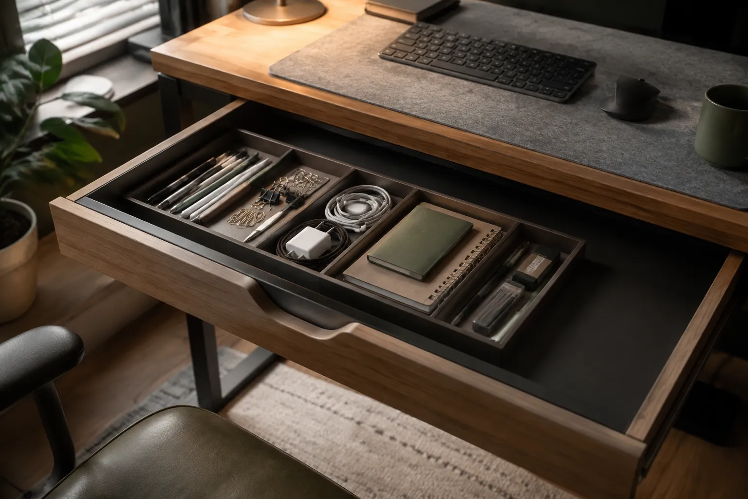 Home Office Desk Drawer Organization for Everyday Work
