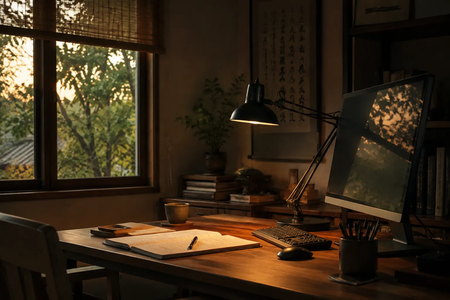 Home Office Lighting for a Calm Desk Setup Without Glare