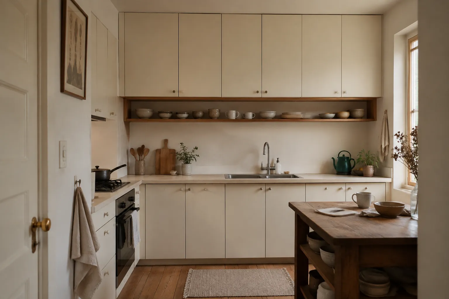 Open Shelves or Closed Cabinets for a Calm Kitchen