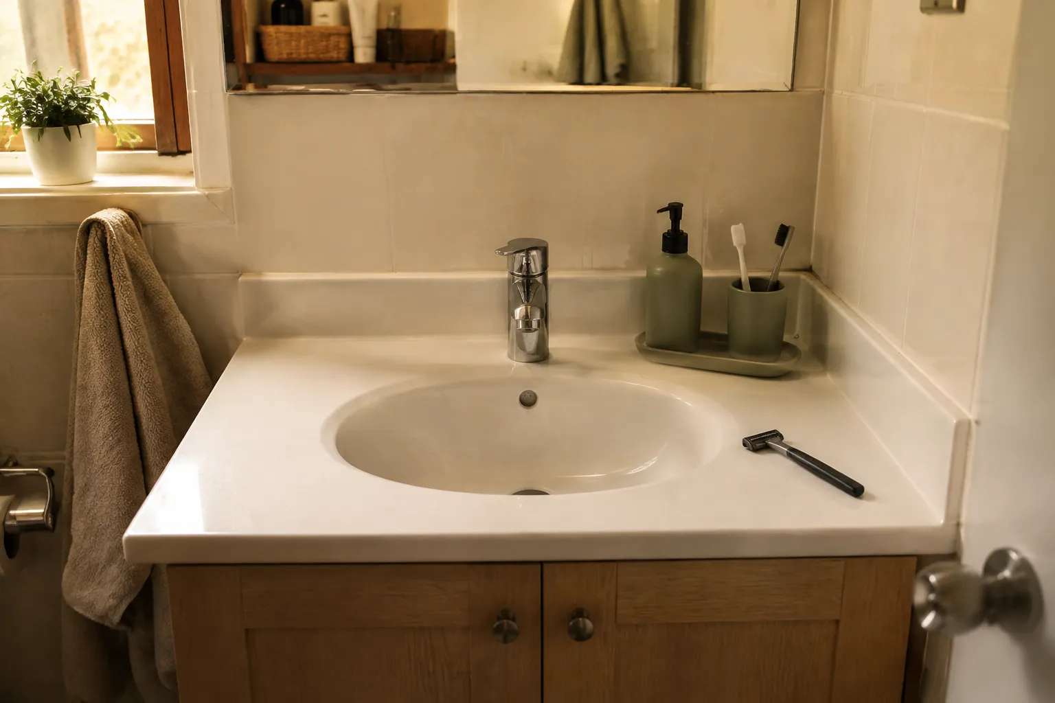 How to Keep a Small Bathroom Counter Clear for Daily Use