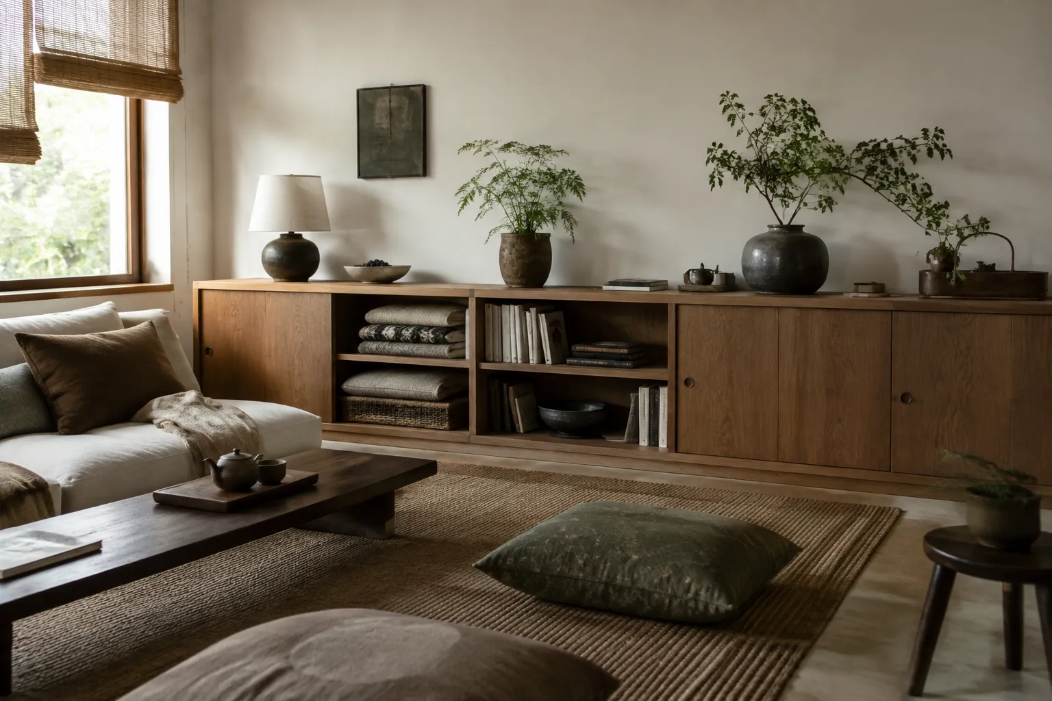Storage Ideas for Living Rooms With Low Furniture